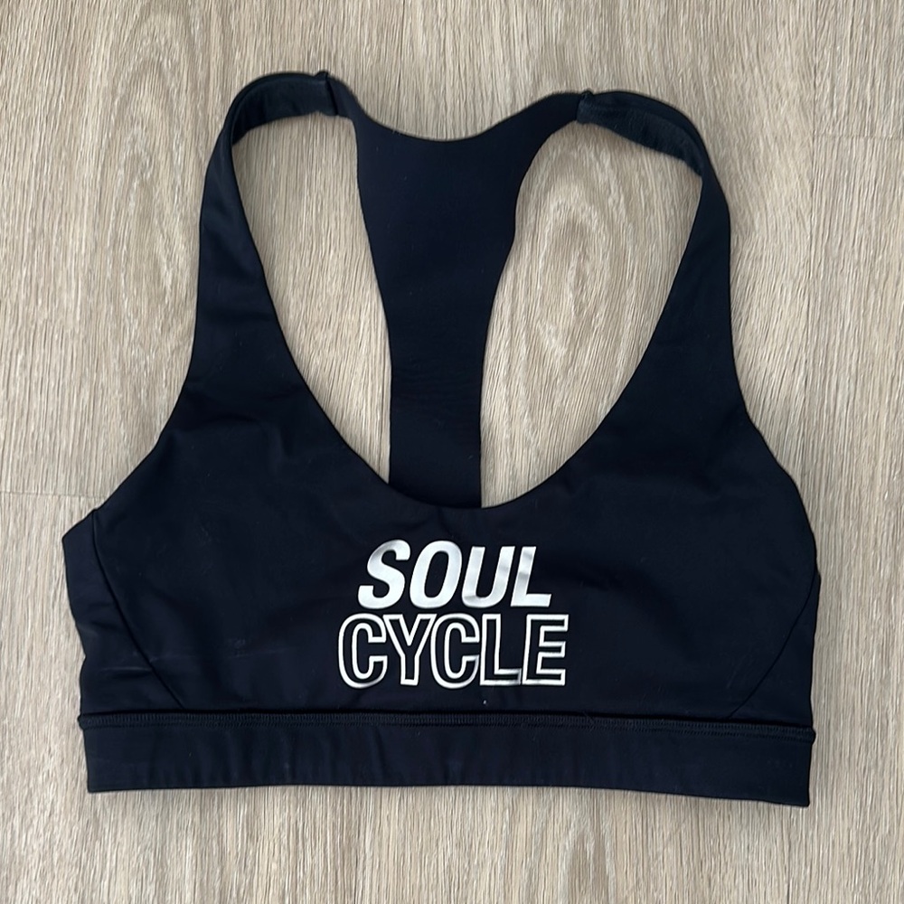 Lululemon Soulcycle X Black Sports bra size 6